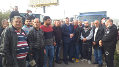 لبنان.. إضراب شامل في قطاع النقل وتحرك سياسي مصري