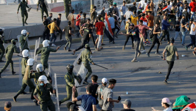 مقتل متظاهر عراقي برصاص قوات الأمن في بغداد