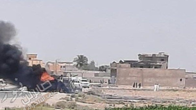 قصف يستهدف شحنة أسلحة إيرانية في ديرالزور (صور – فيديو)