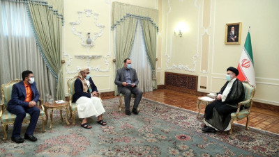 "رئيسي" بعد لقاء وفد الحوثيين: لا يحق لأحد من خارج اليمن أن يقرر مصير هذا البلد!