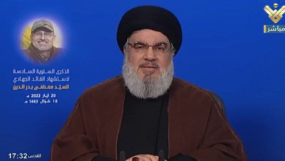 "نصرالله" يدعو المجتمع الدولي لإعادة علاقاته مع نظام الأسد