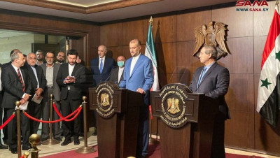 وزير الخارجية الإيراني يلتقي بشار الأسد