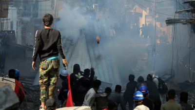 العراق.. إضرام النار بقنصلية إيران بالنجف وفتح تحقيق بمجزرة ذي قار