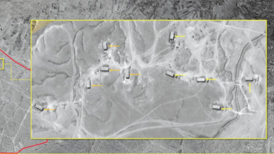 قصف جوي يستهدف قاعدة إيران المركزية على الحدود السورية العراقية (فيديو)