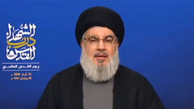 لبنان.. "نـصـرالله" يدعو اللبنانيين للمحافظة على "سيادتهم" ويشيد بإيـران!