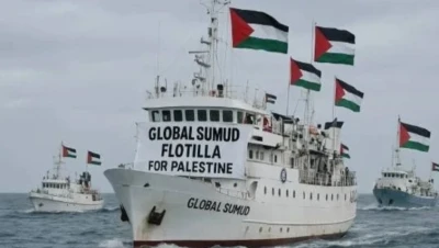 "أسطول الصمود" يقترب من منطقة الاعتراض الإسرائيلية وسط تأهب تل أبيب