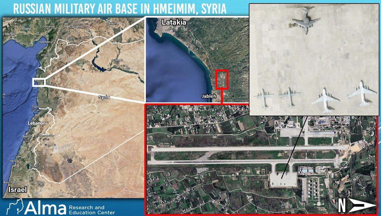 معهد إسرائيلي: موسكو تفتح قاعدتها في حميميم أمام الطائرات الإيرانية