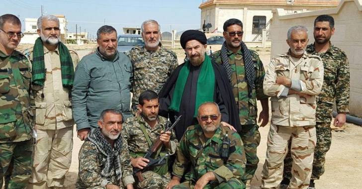 قيادي بحرس إيران الثوري يتفقد ميليشيات بلاده على حدود سوريا مع العراق